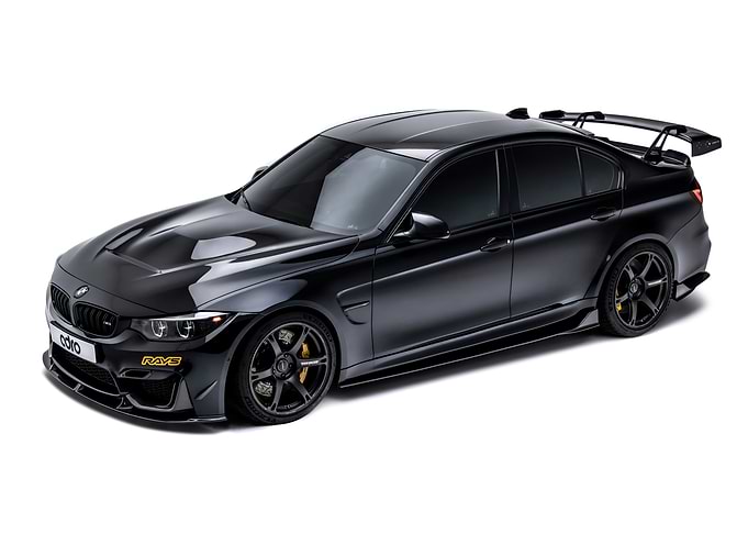 Sleek Black BMW M3 on White