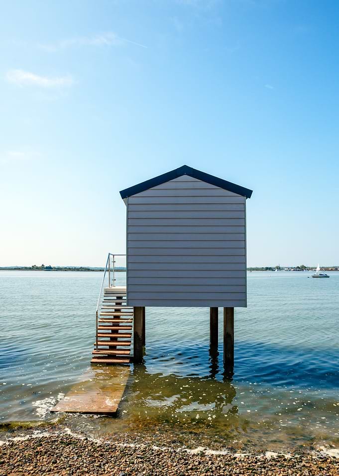 House on stilts in the water