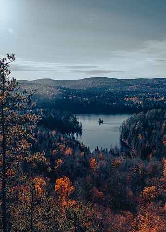 Autumn Lake Landscape