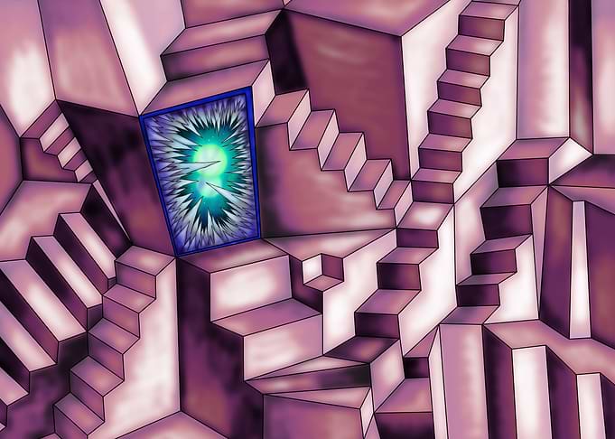 Abstract Staircase with Portal