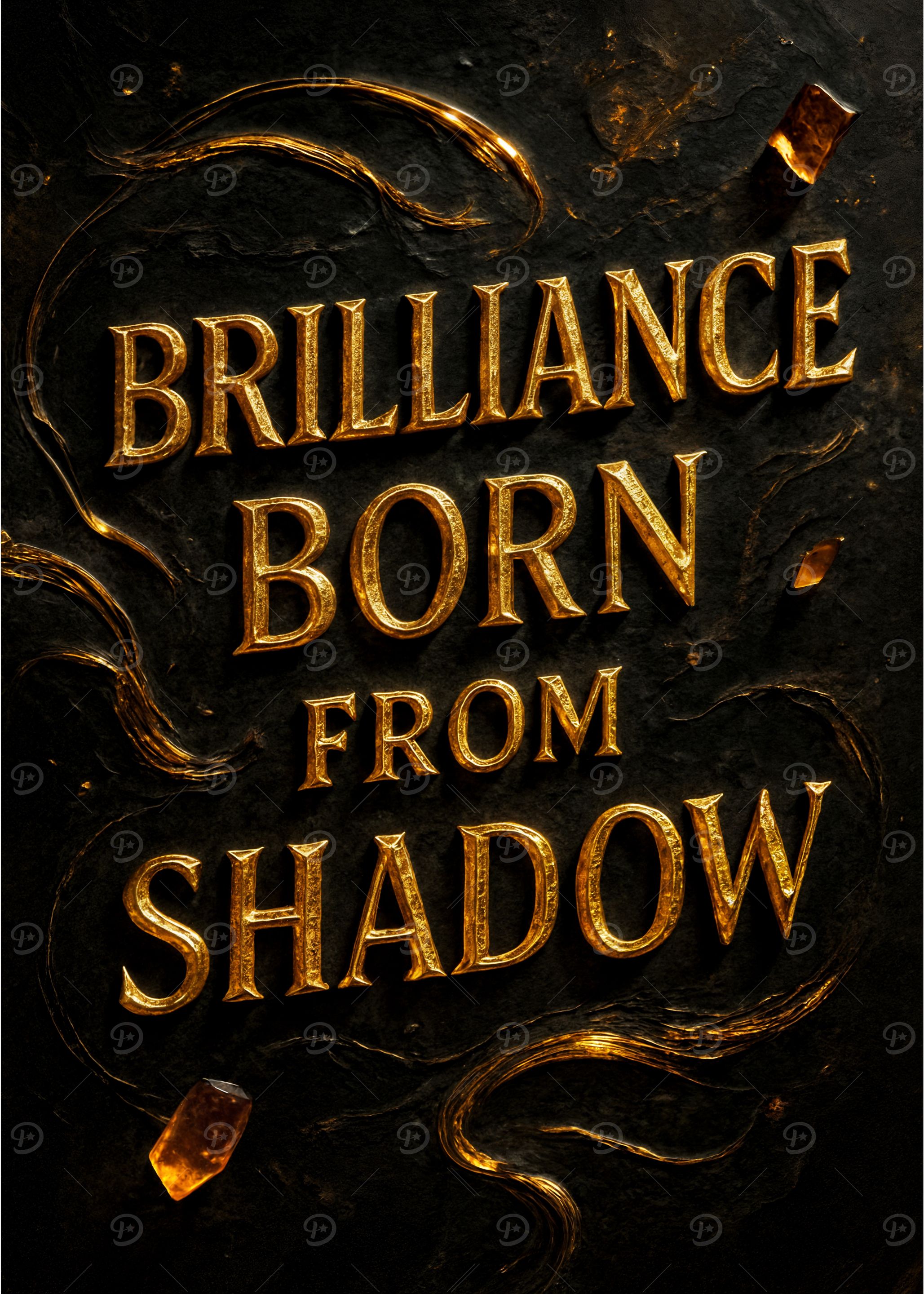 Golden Cosmic Typography – A Fusion of Elegance and Celestial Beauty