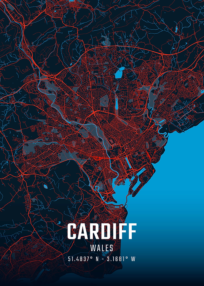 Cardiff City Map