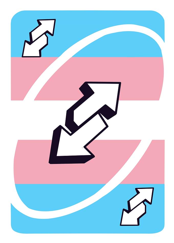 Transgender Pride Reverse Card