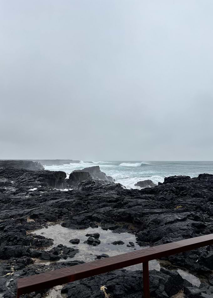 Rocky Coastline on Overcast Day