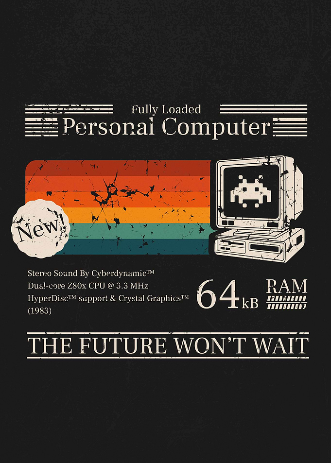 Retro Personal Computer Advertisement
