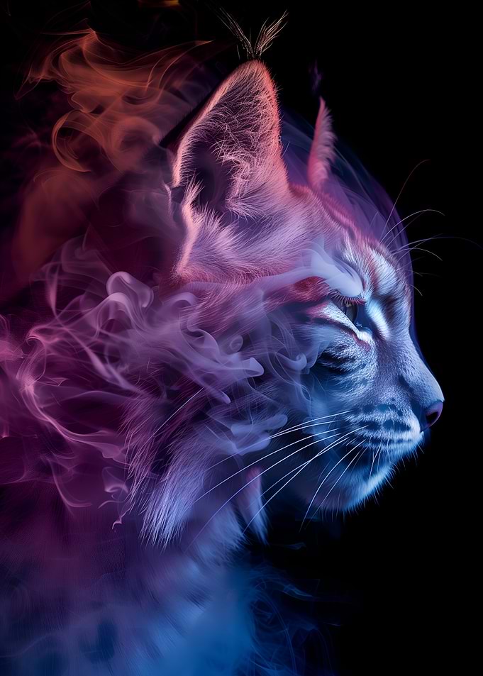 Smoky Lynx Portrait