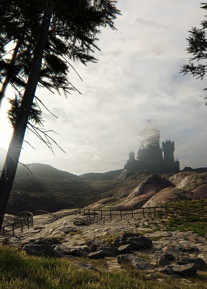 Castle on the Hill Landscape