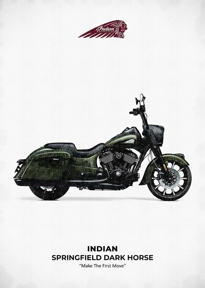 Indian Springfield Dark Horse Motorcycle