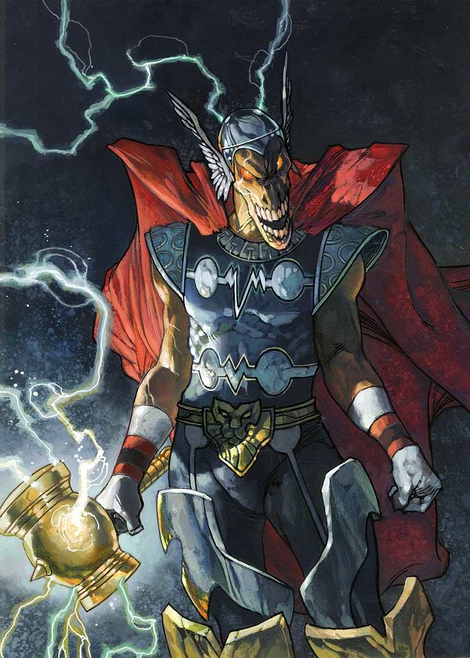 Angry Beta Ray Bill with Hammer