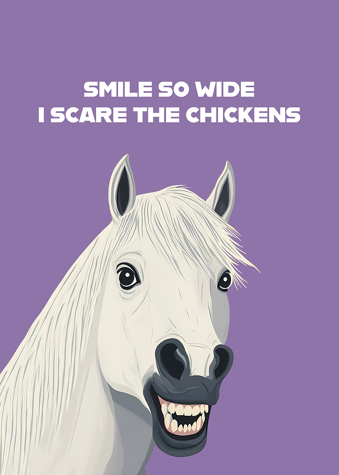 Scary Horse Smile
