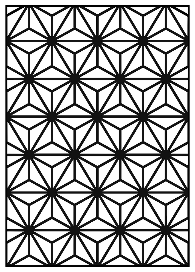 Geometric Black and White Pattern