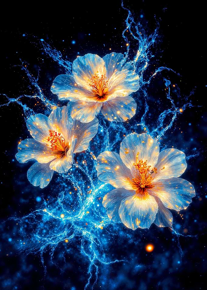 Electric Hibiscus Flowers