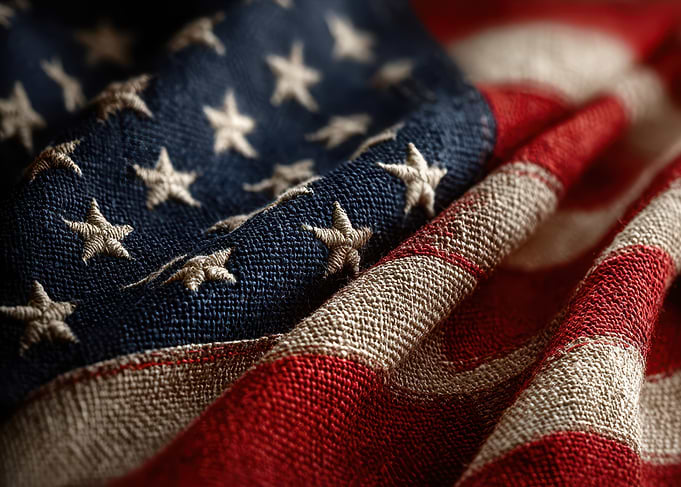 American Flag Close-Up