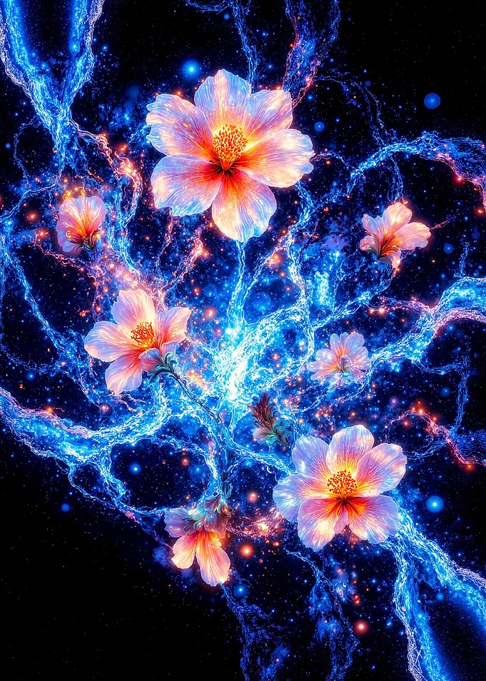Electric Flowers in the Dark