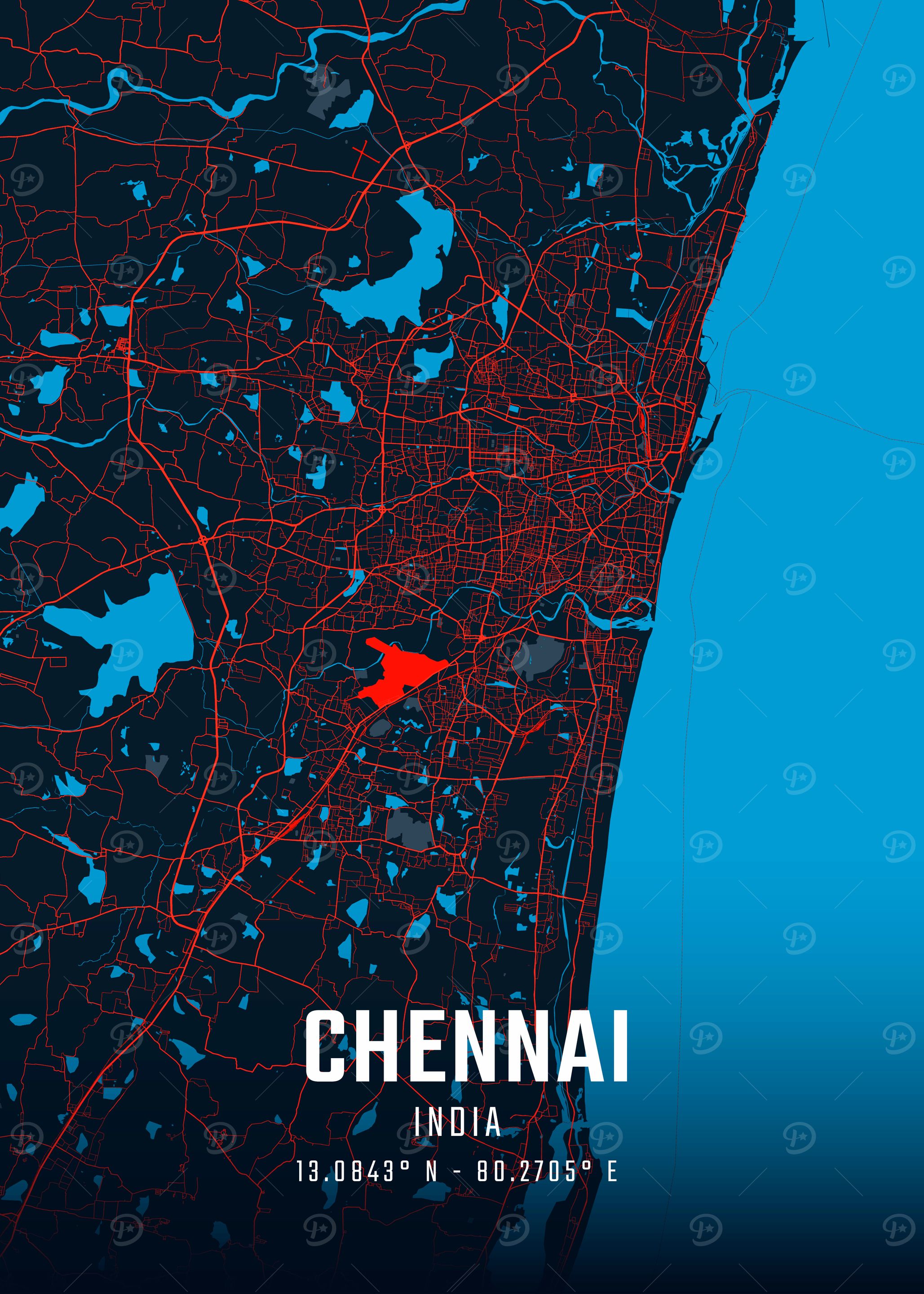 Chennai City Map