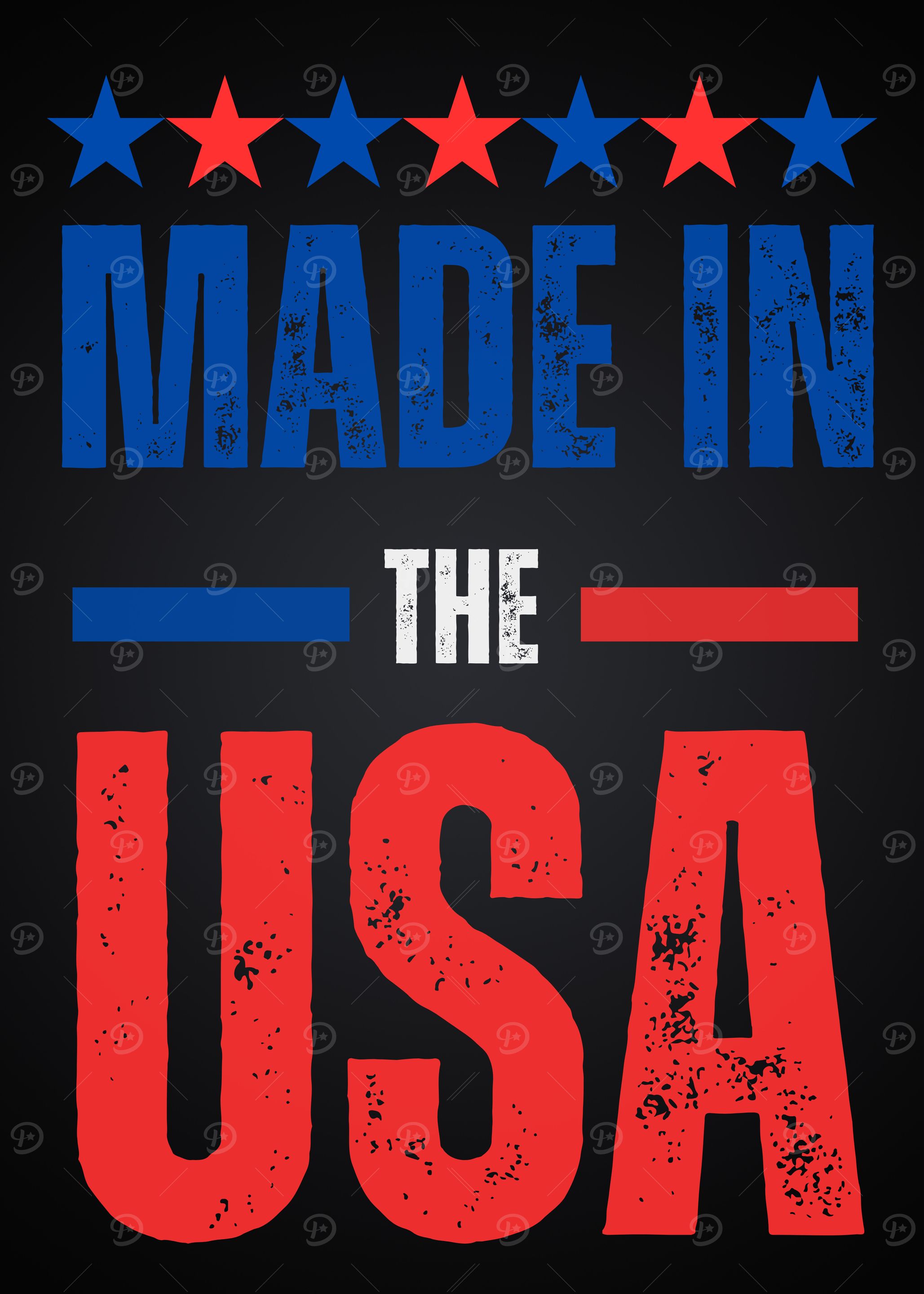 Made in the USA Patriotic Design