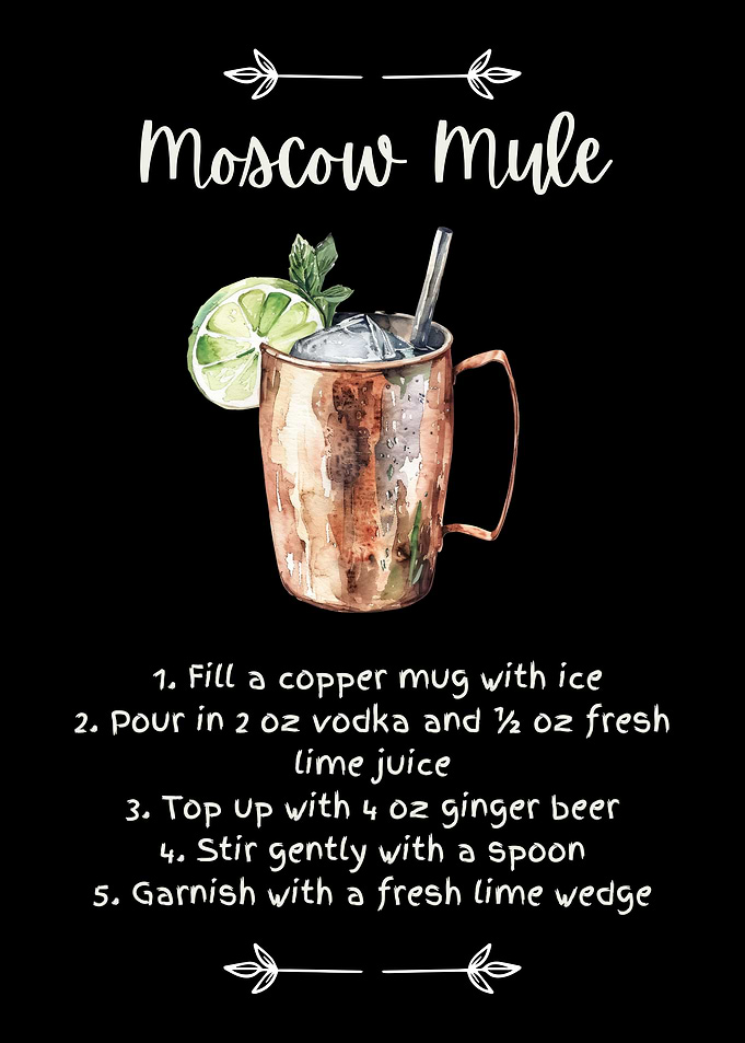 Moscow Mule Full Recipe Illustration