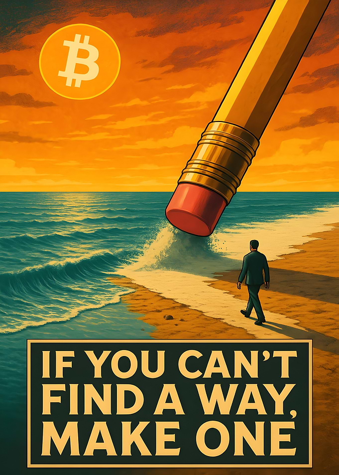 Bitcoin Sunset Inspiration Quote
