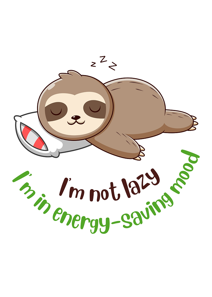 Sleeping Sloth Energy-Saving Mood