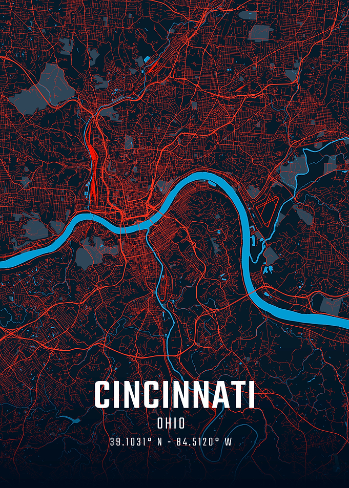 Cincinnati City Map