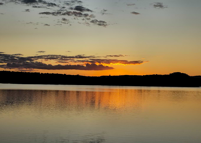 Lake Sunset Reflection