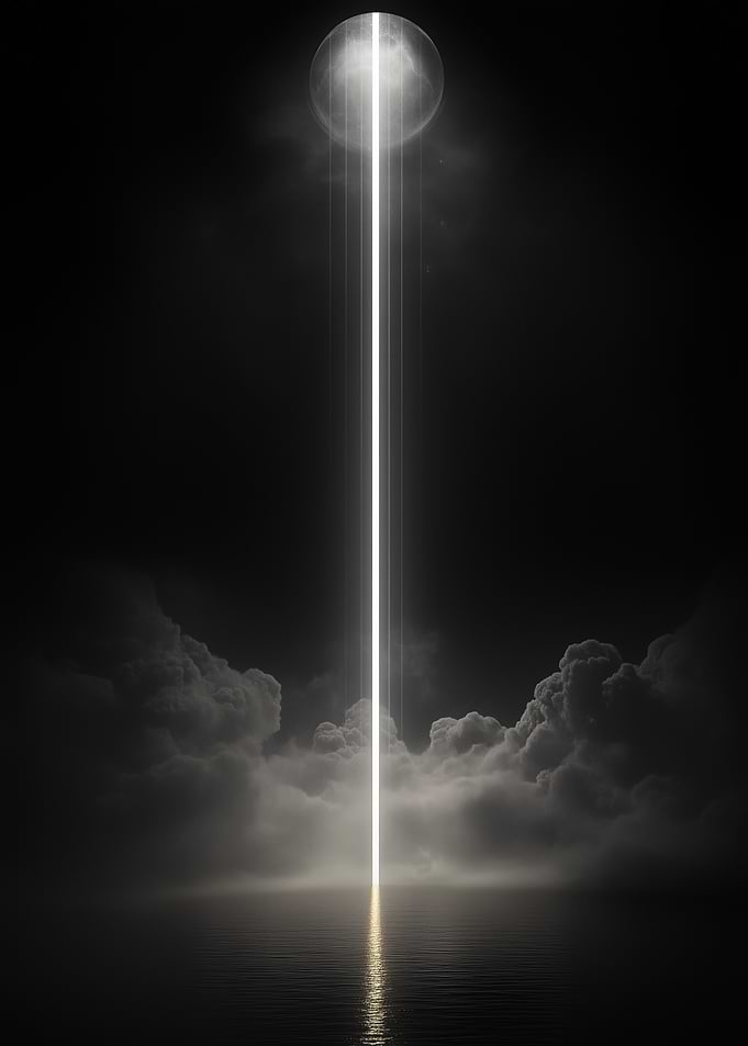 Beam of Light from Moon