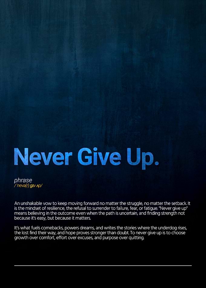 Never Give Up