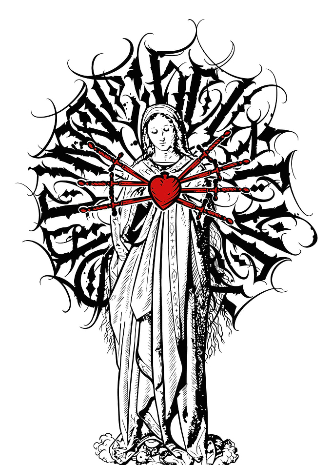 Seven Sorrows of Mary Illustration