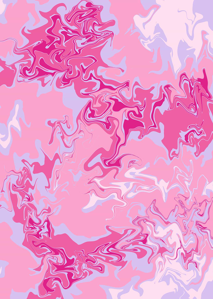 Liquid Marble Aesthetic – Pink and Cream Abstract Swirl