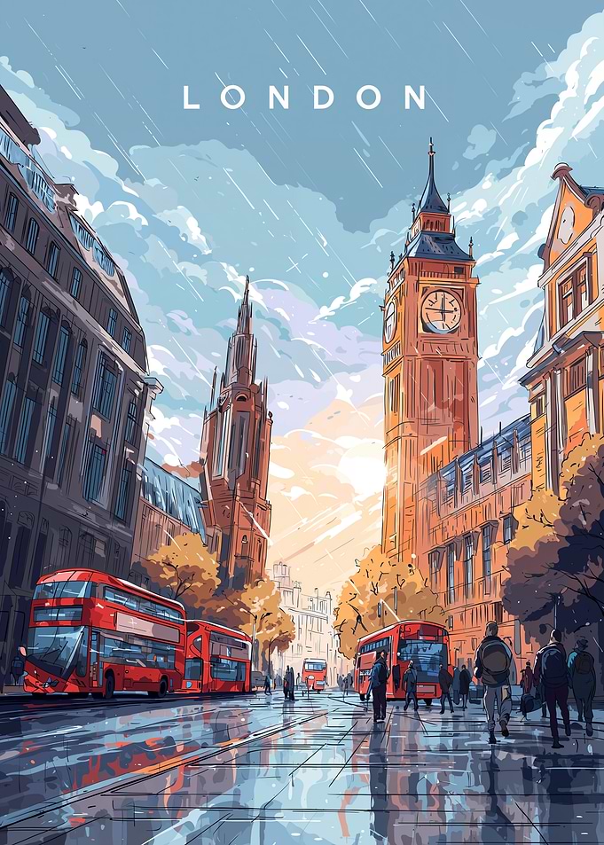 London Cityscape with Big Ben