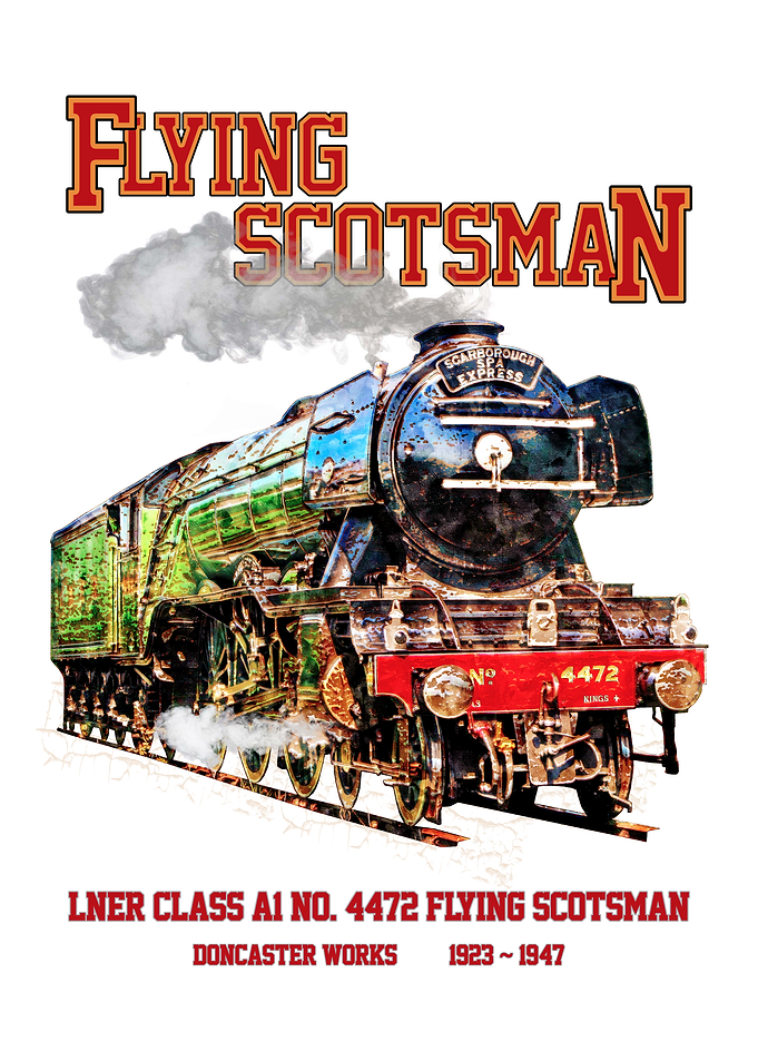 Flying Scotsman Steam Locomotive. LNER Class A1 NO. 4472 Loco