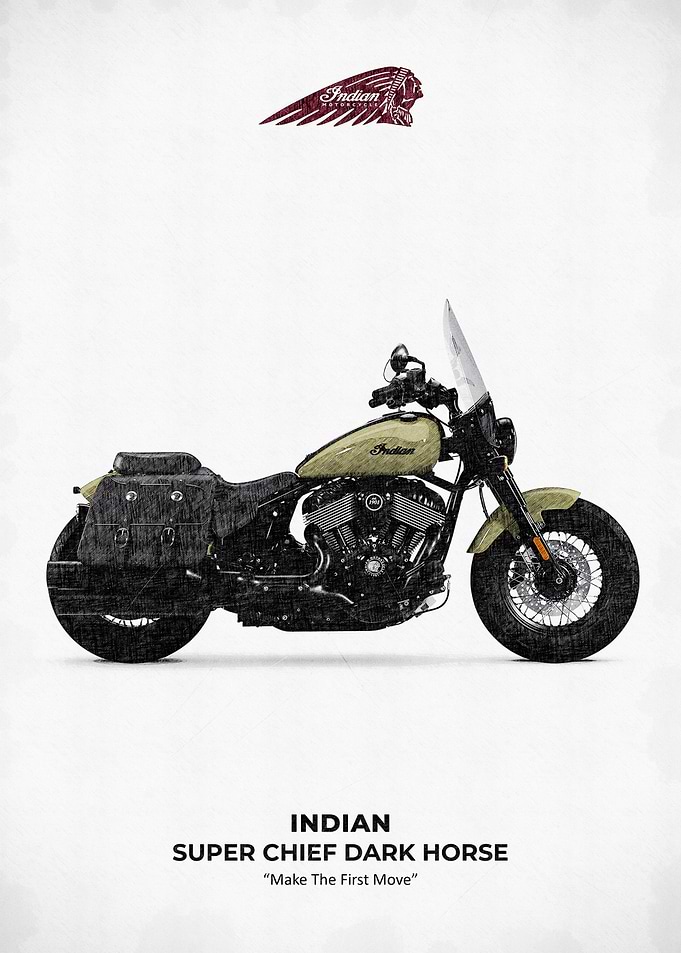 Indian Super Chief Dark Horse Motorcycle
