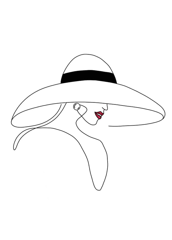 Woman Line Art