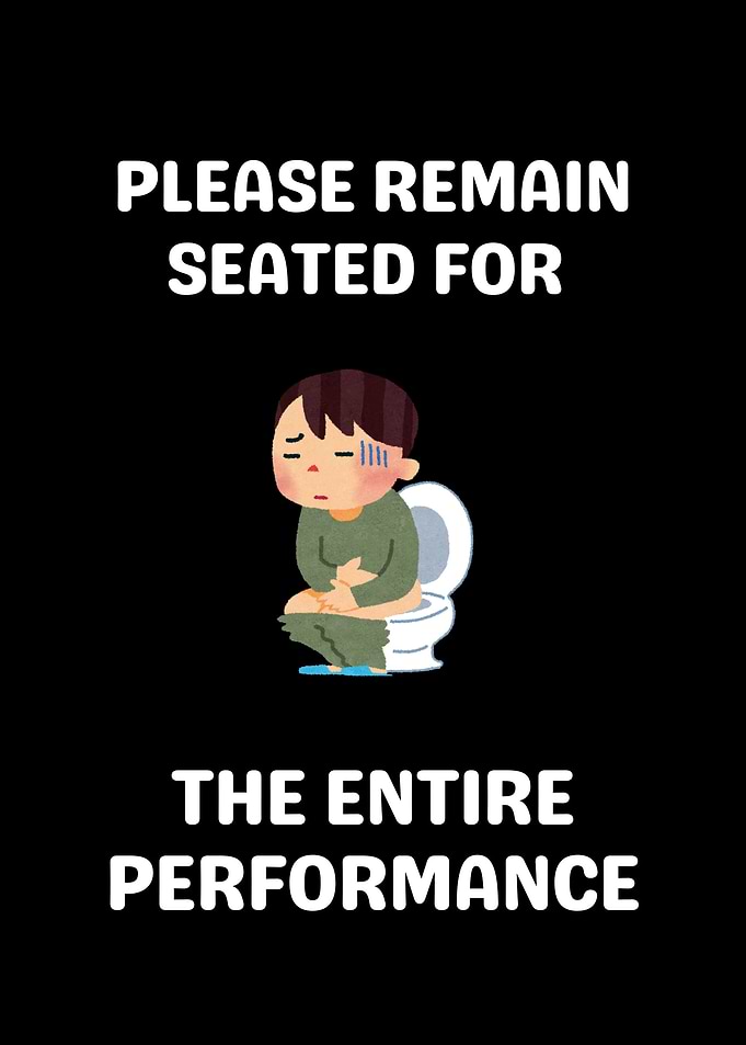 Remain Seated Funny Bathroom Humor