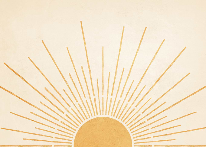 Boho Yellow Sun no. 5