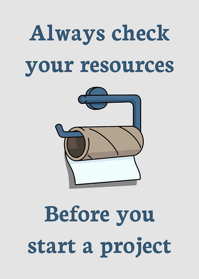 Check Resources Before Starting Project
