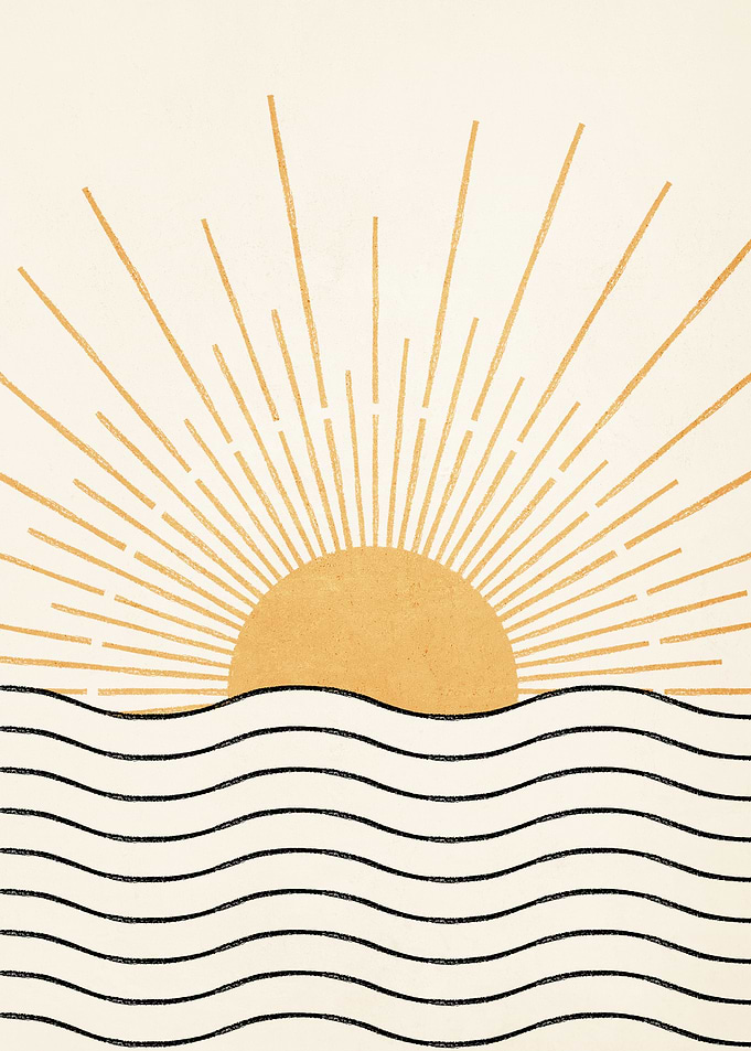 The sun and the sea