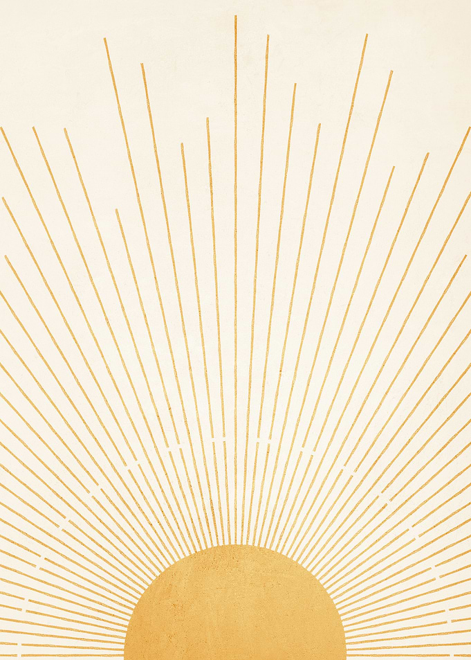 Boho Yellow Sun no. 9