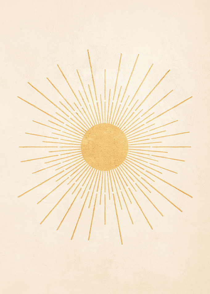 Boho Yellow Sun no. 3