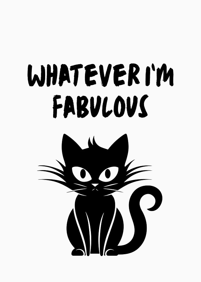 Fabulous Black Cat