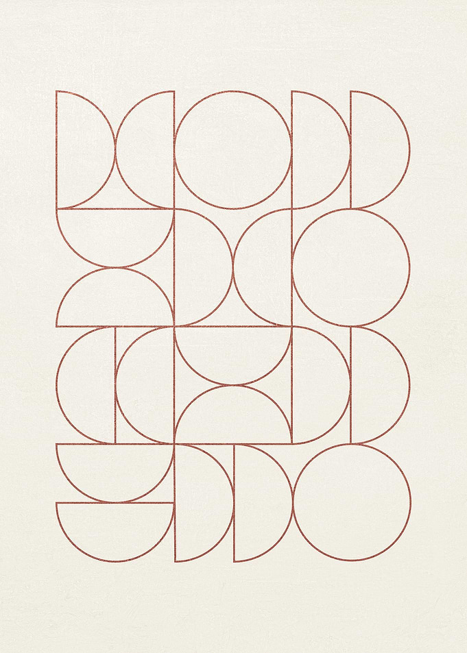Contour of Bauhaus Semicircles