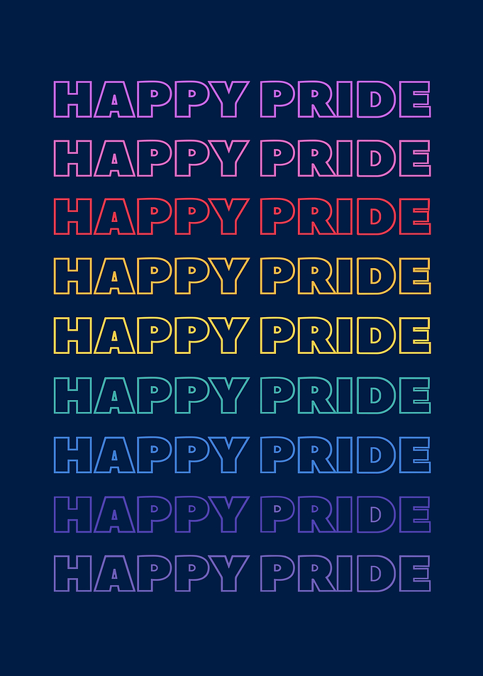 Happy Pride Text Art