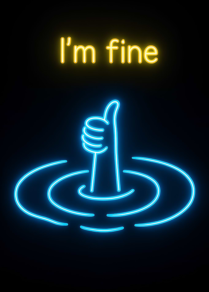 I'm Fine Neon Sign