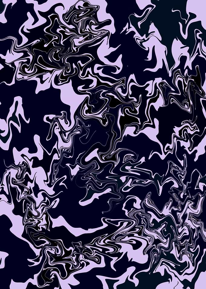 Liquid Marble Aesthetic – Purple and Black Abstract Swirl
