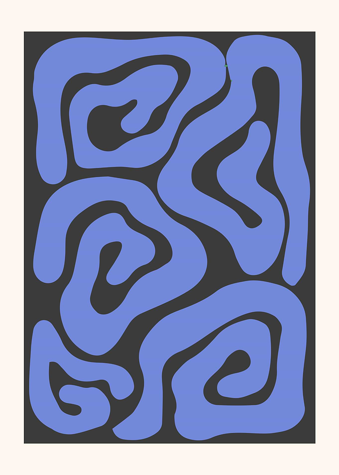 Abstract Blue Swirls