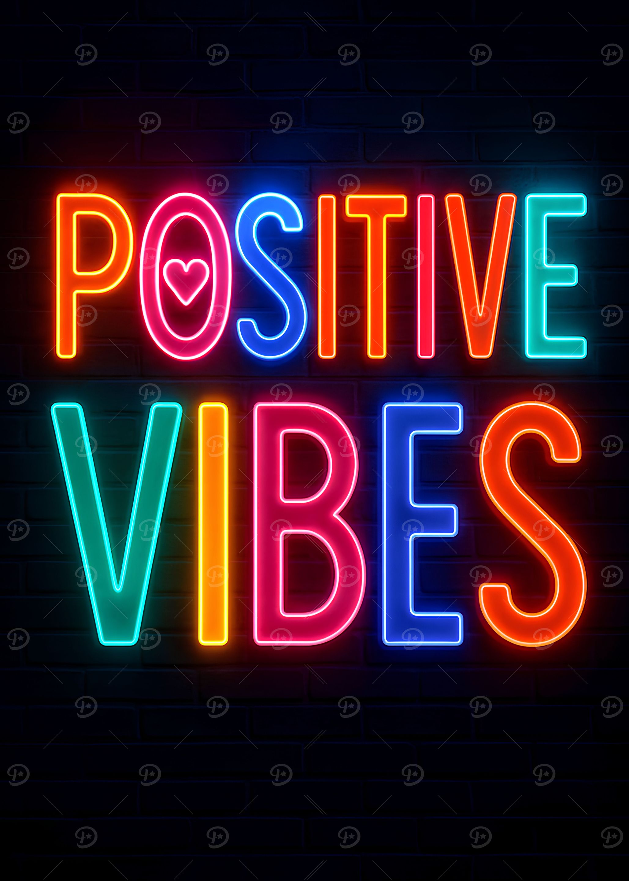 Positive Vibes Neon Sign