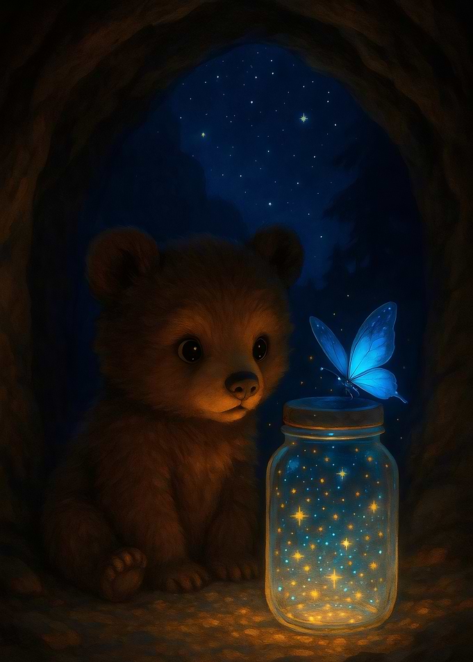 Bear Cub and Magic Butterfly