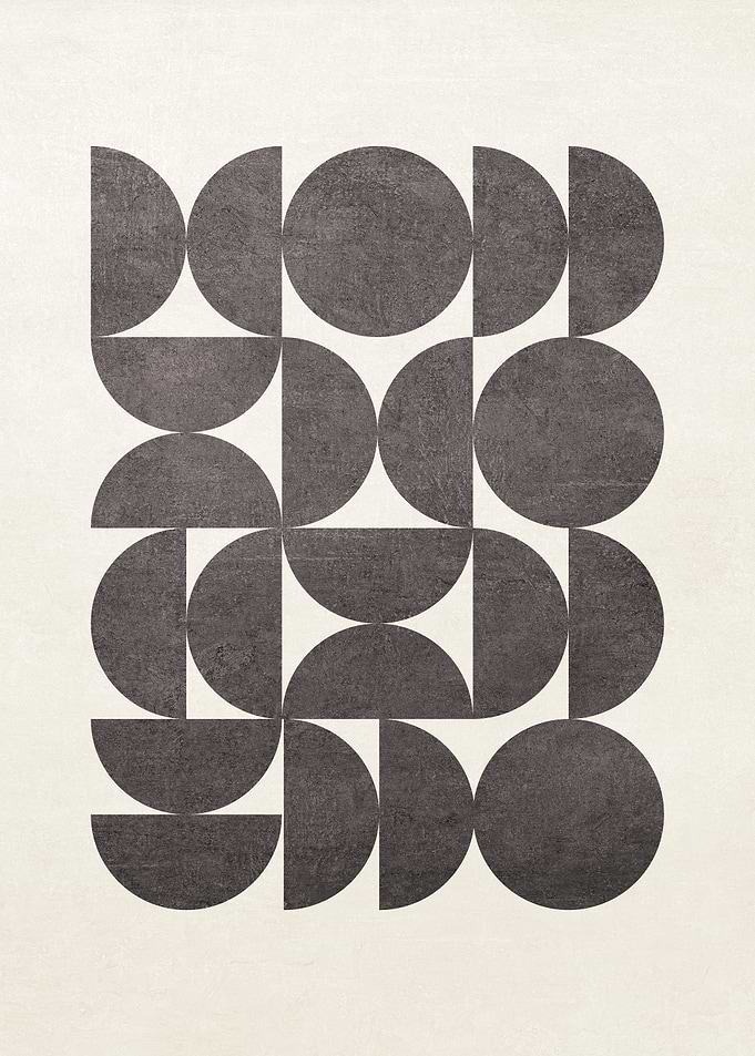 Bauhaus Style Semicircles