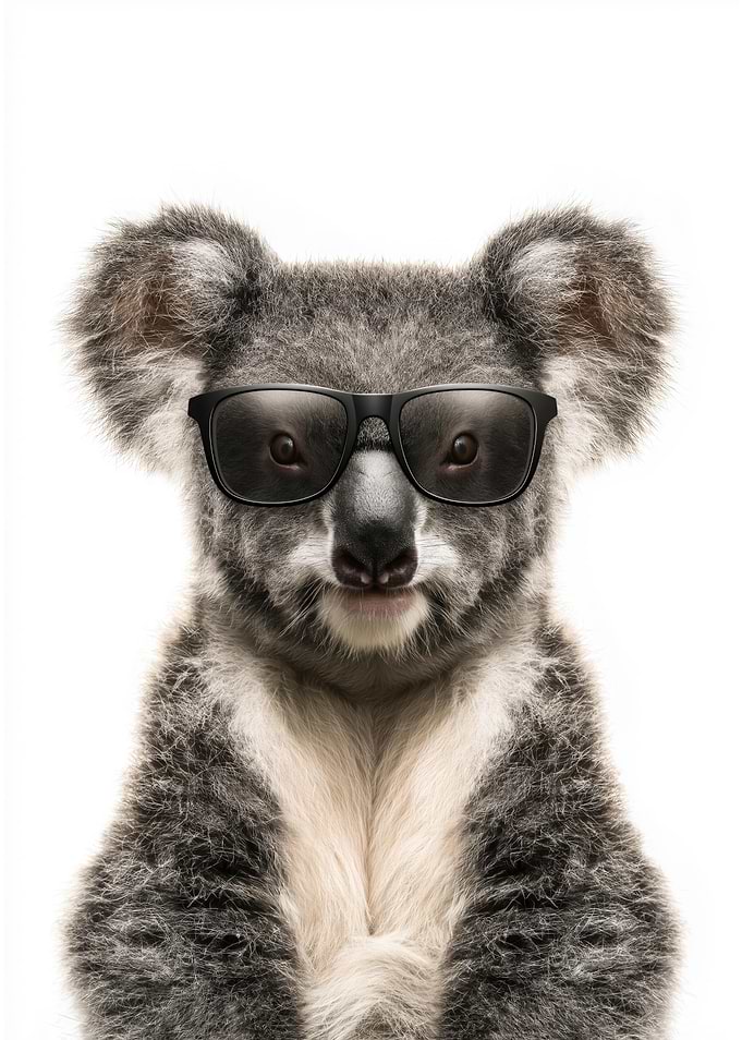 Cool Koala with Sunglasses Portrait