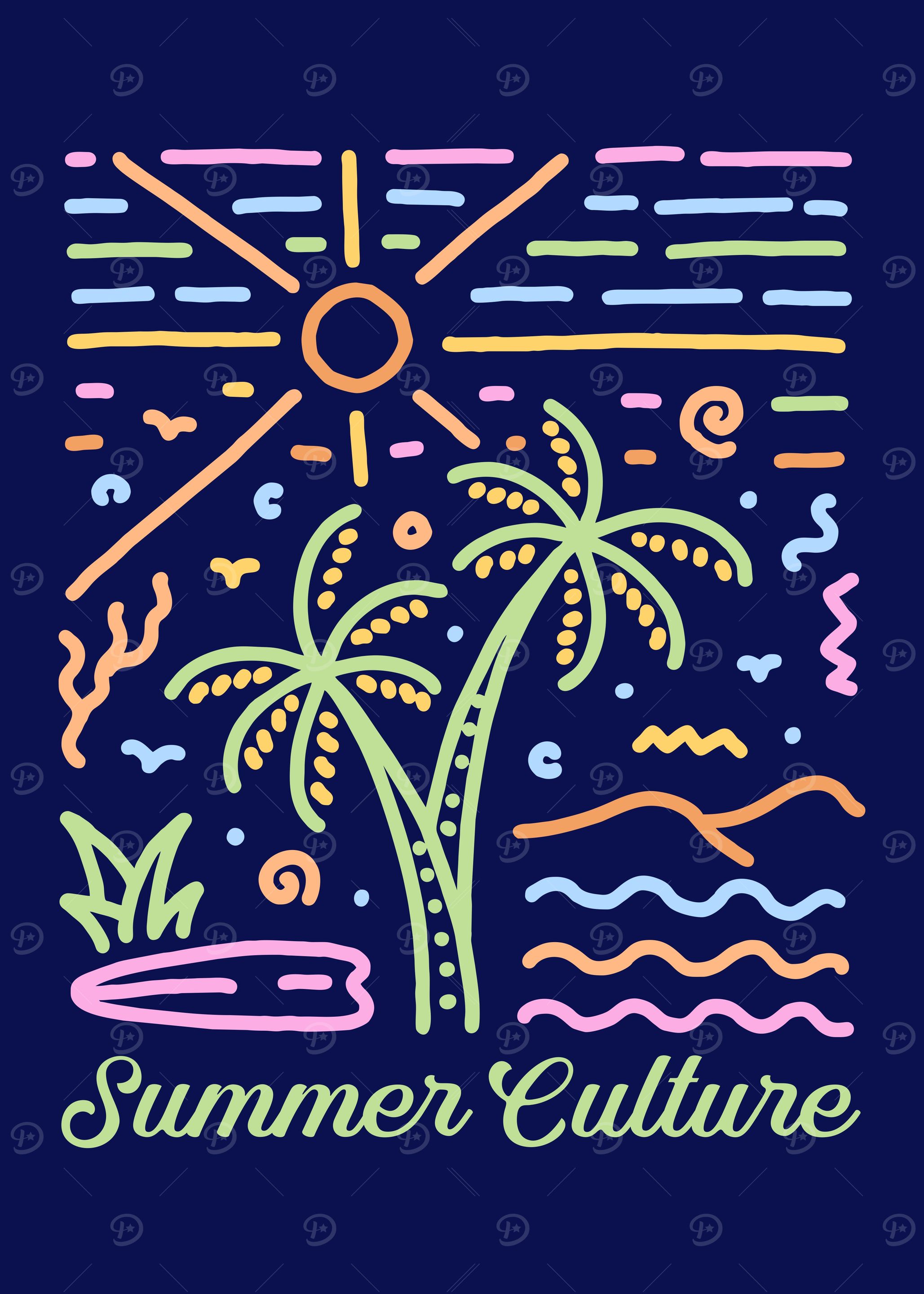 Summer Culture Neon Art 1